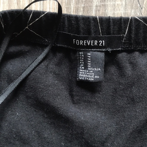 Strapless black patterned top - Picture 4 of 5